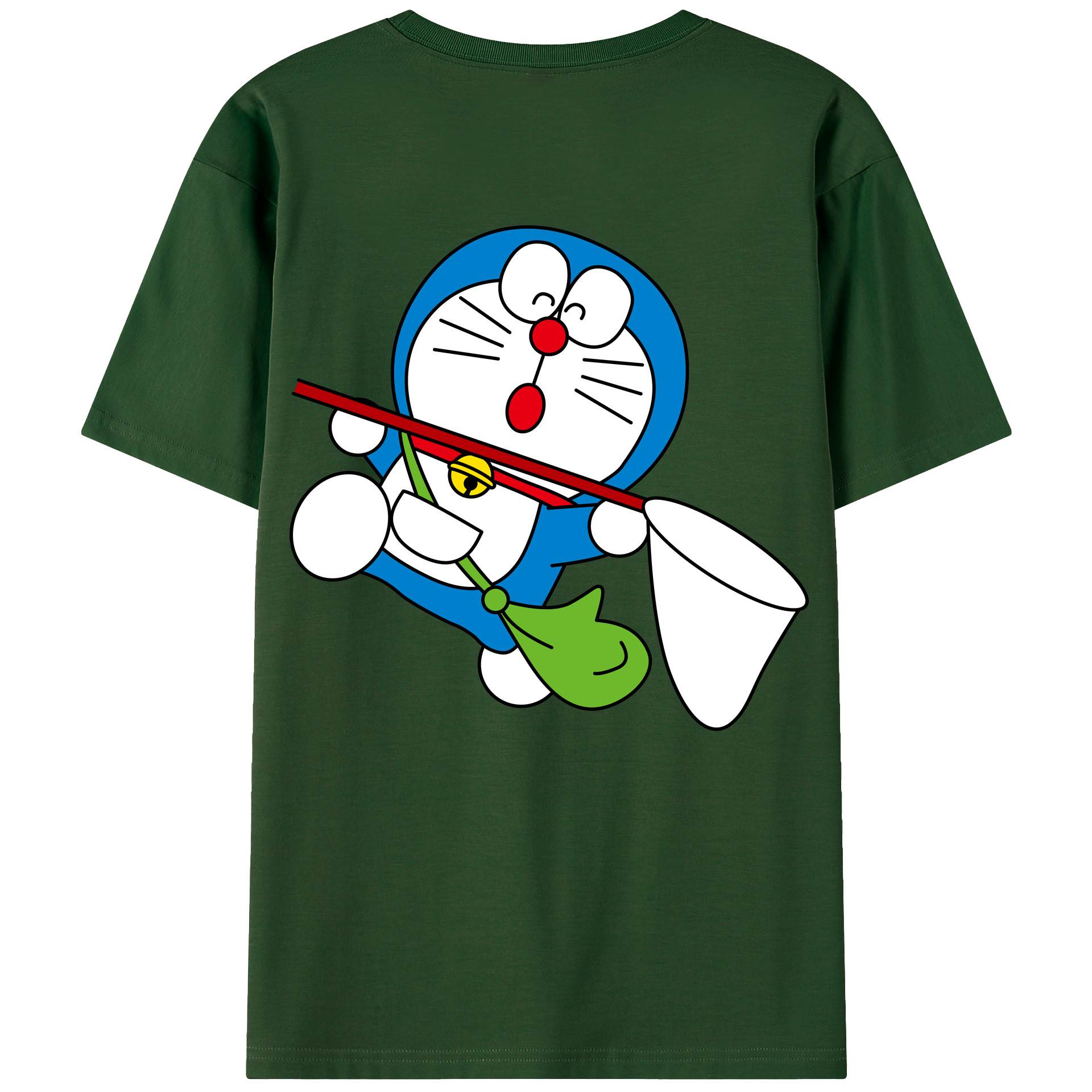 （画像用） ドラえもん Doraemon 綿100％半袖Tシャツ（背面プリント）
